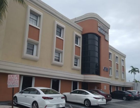 medical building before painting