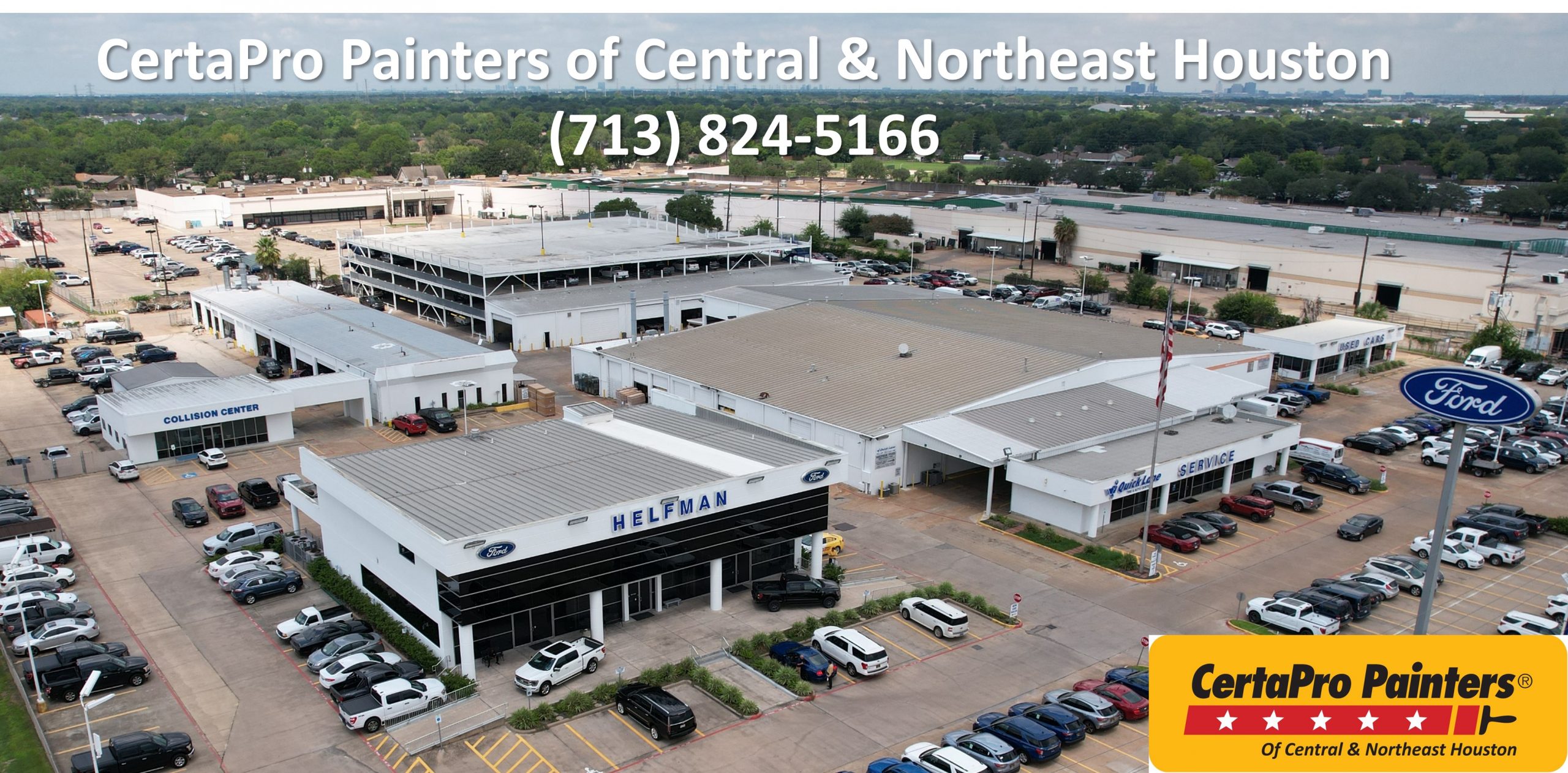 Car Dealership Painting Sugarland, TX Certapro Painters of Central