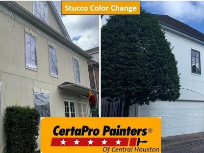 Stucco Color Change in Houston Texas Professional Painting Company