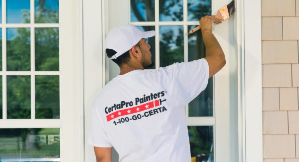 Exterior Painting on a Door