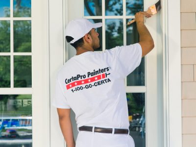 Exterior Painting on a Door