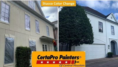 Stucco Color Change in Houston Texas Professional Painting Company