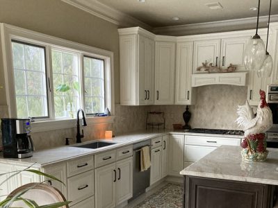 repainted kitchen cabinets in far hills nj