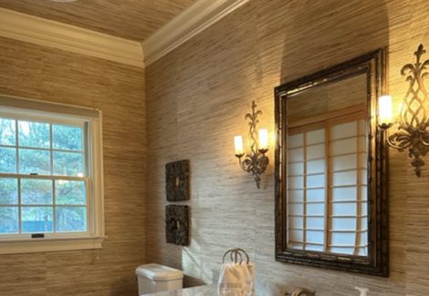 Powder Room Wallpaper - Before and After Album