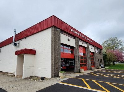 photo of repainted exterior of the hillsborough township fire station
