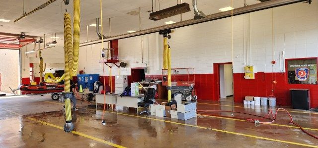 photo of repainted interior of the hillsborough township fire station Preview Image 1