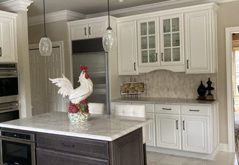 repainted kitchen cabinets in far hills nj