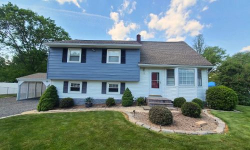 clean work area repainted house exterior