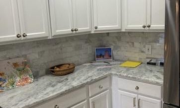 Worn Cabinets Get Face lift