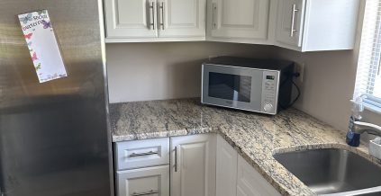 Newly Painted Kitchen Cabinets