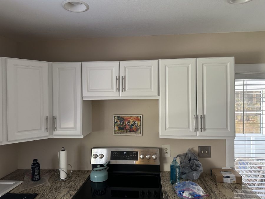 freshly painted white cabinets Preview Image 2
