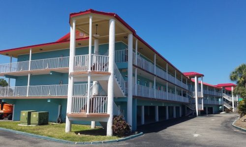 Sun Coast Inn Exterior Stairs (Before)