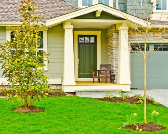 house with green front door englewood exterior painters