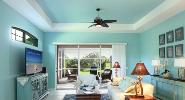 repainted living room in punta gorda, florida