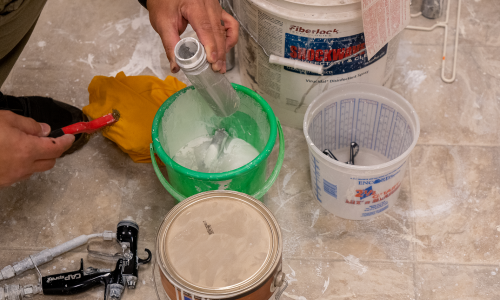 Paint or Stain is Applied to Doors