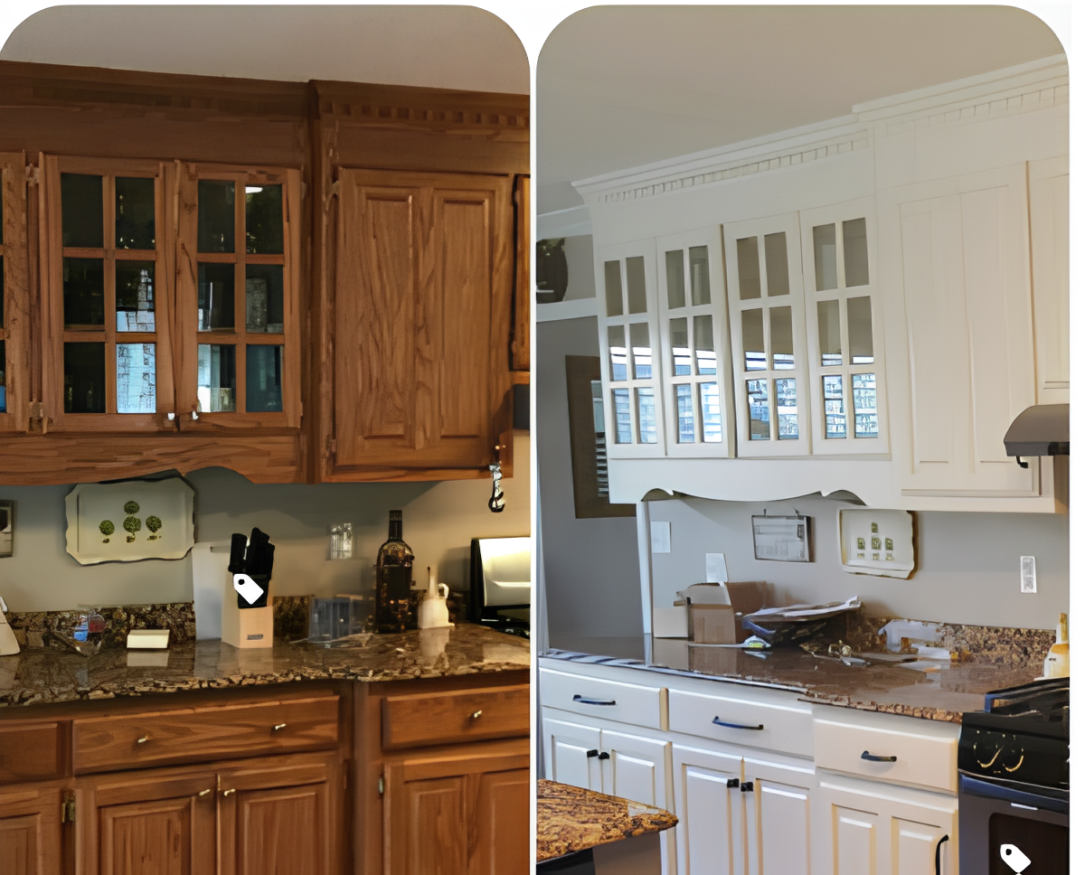 Kitchen With Cabinet Painting