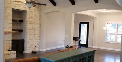 Living Room Repaint in Driftwood, TX