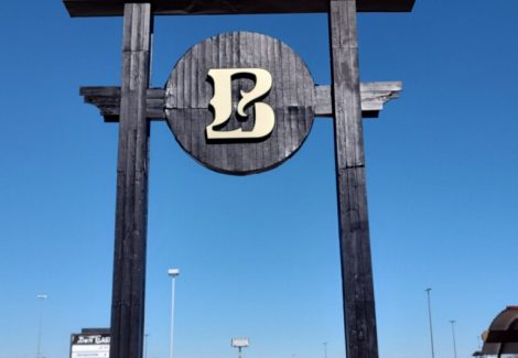 Wood Marquee Sign Repaint