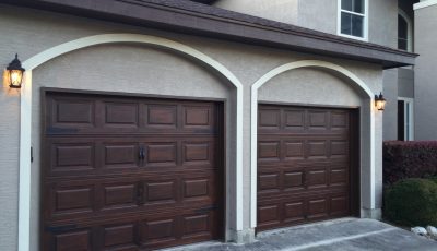 Garage Door Staining Project
