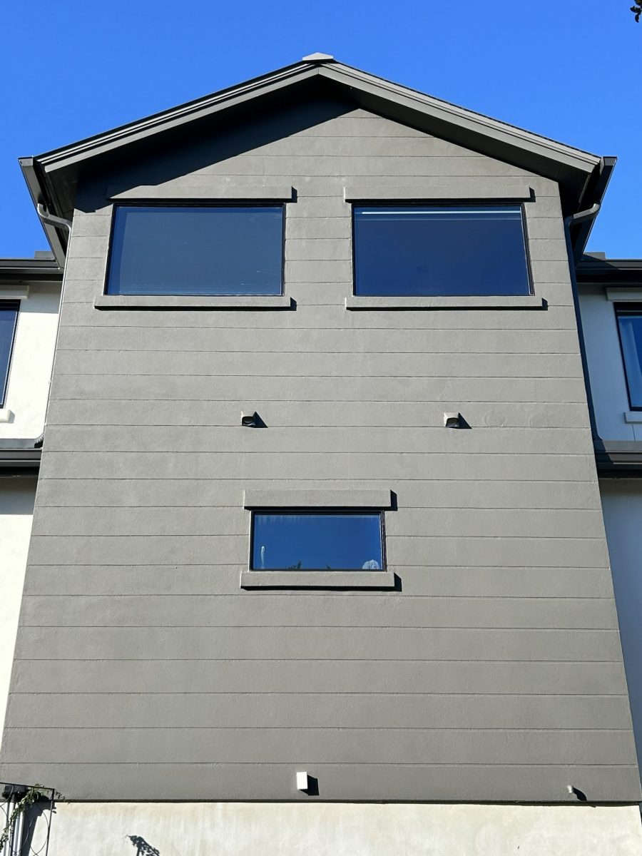 building exterior after repaint