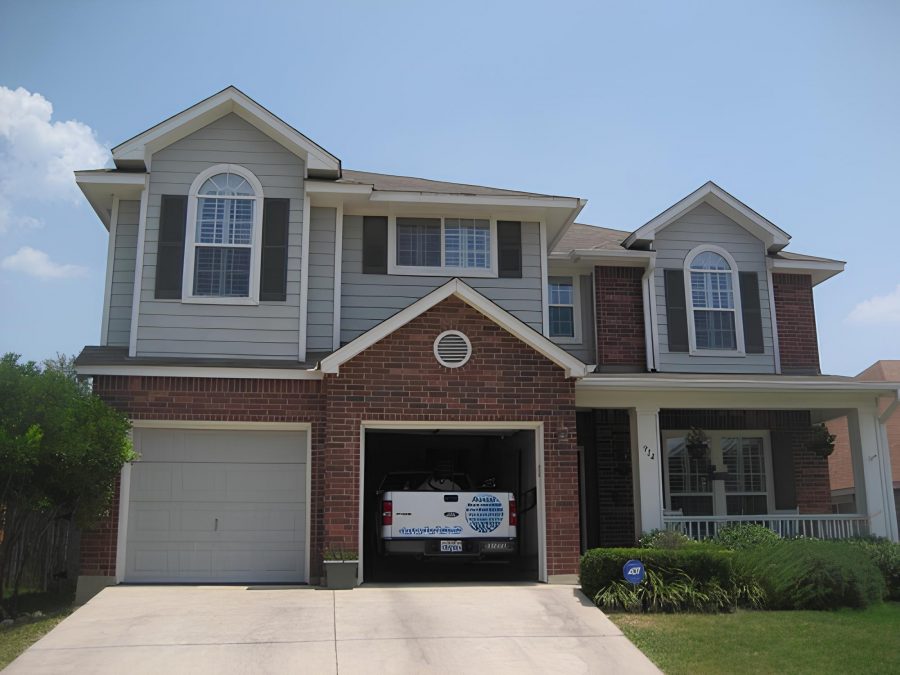 Multistory Brick Exterior in Stone Oak, TX