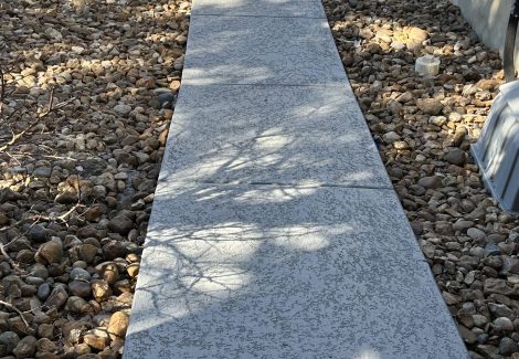 grey painted patio