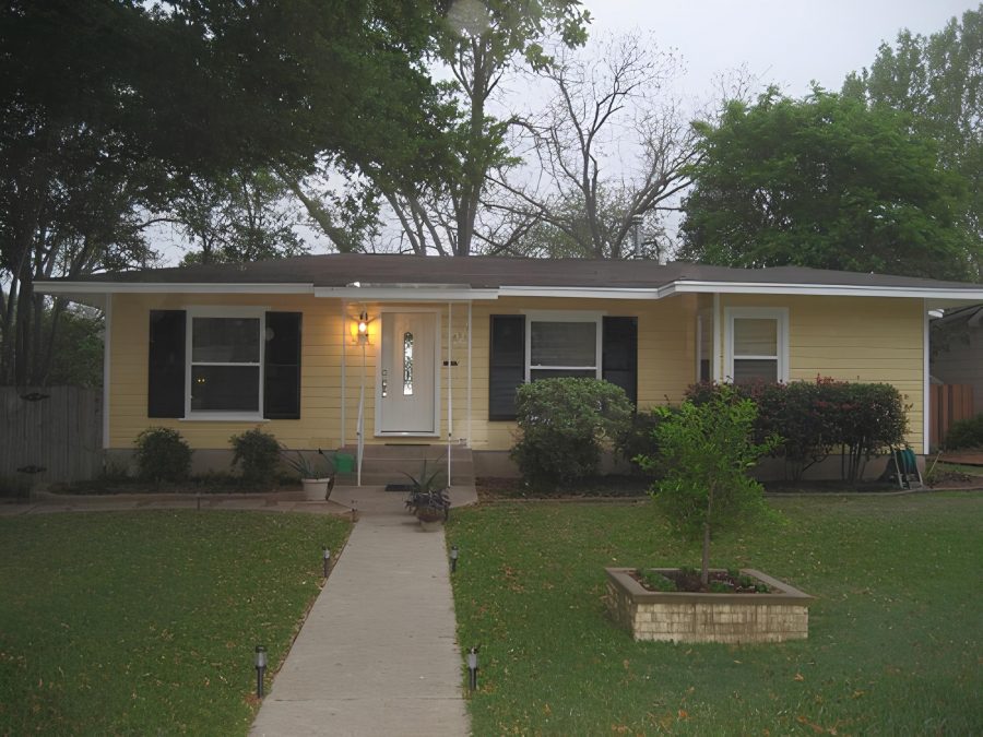 Yellow Exterior in Alamo Heights, TX