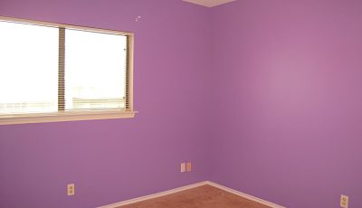 Bedroom Painted Purple in North San Antonio