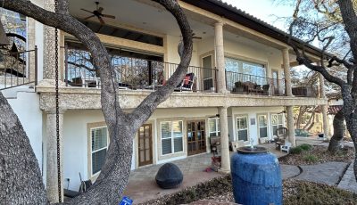 white painted missionstyle house exterior