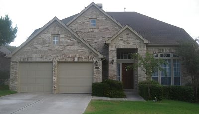Garage Door Painting Project in Stone Oak, TX