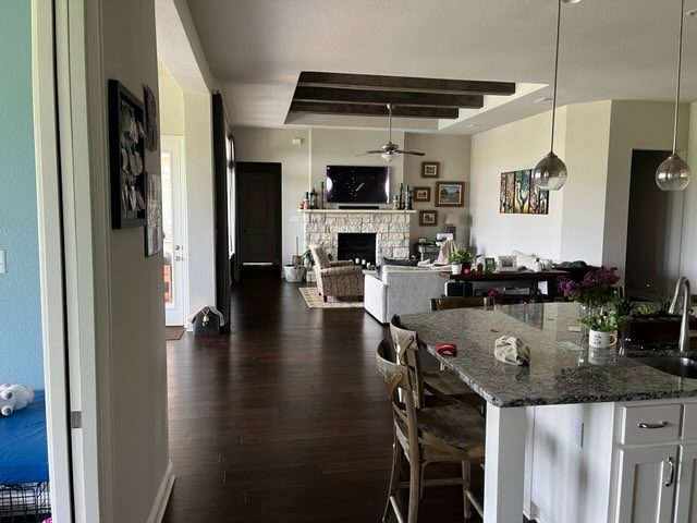 living room and partial kitchen island Preview Image 7