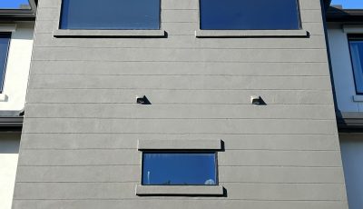 building exterior after repaint