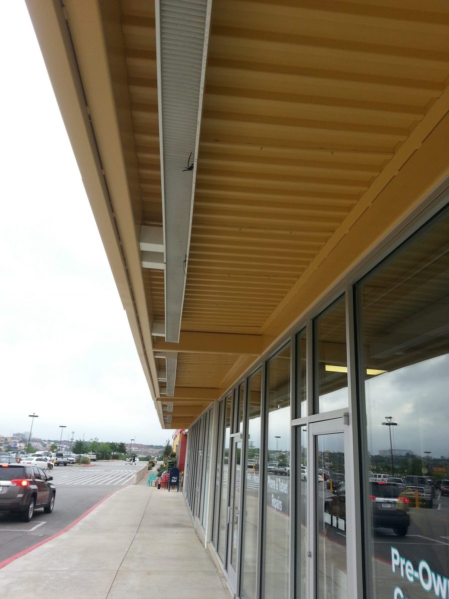 view of underside of painted overhang on storefront Preview Image 7
