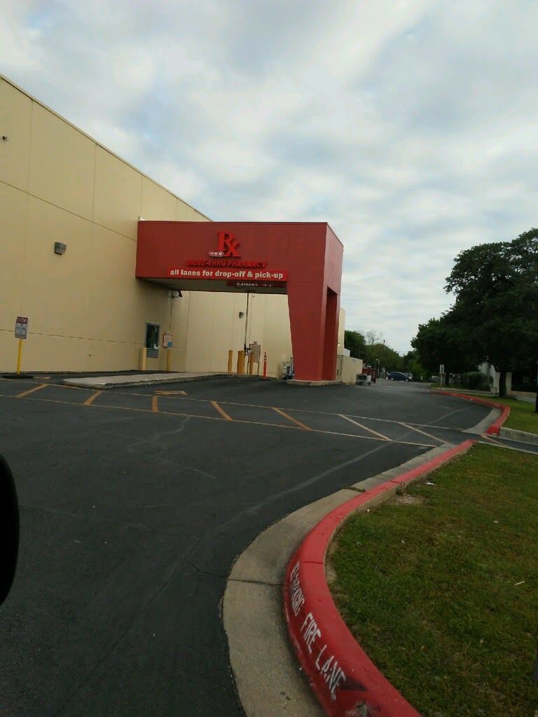 view of painted pharmacy drive through from parking lot Preview Image 3