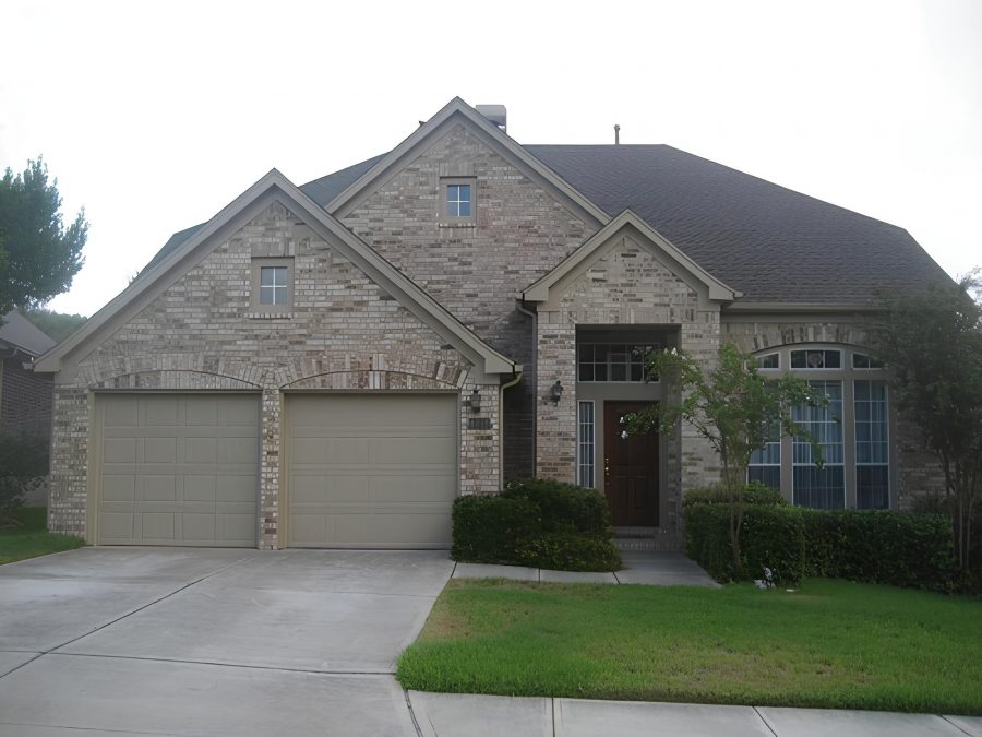 Garage Door Painting Project in Stone Oak, TX