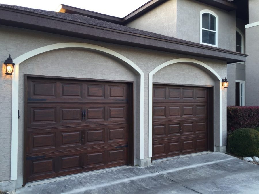 Garage Door Staining Project