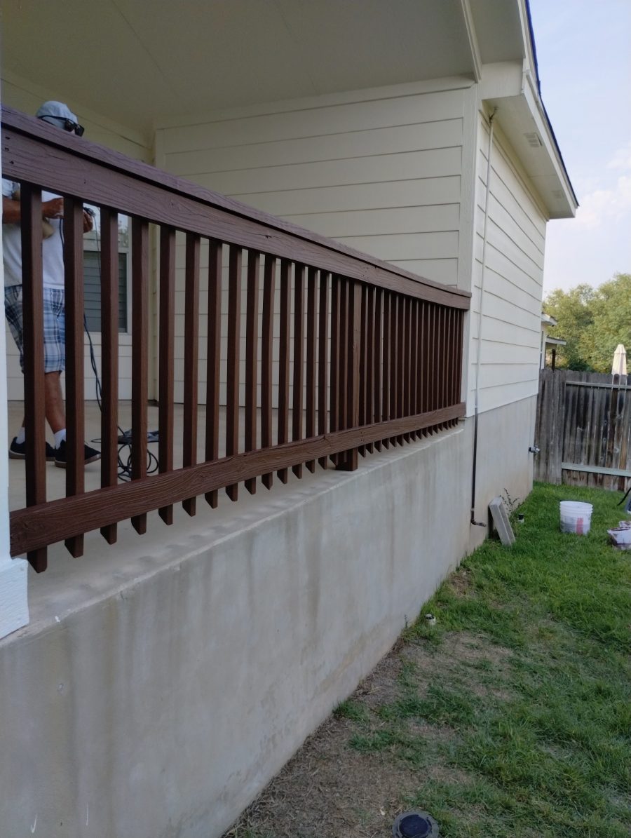 stained wooden deck rails Preview Image 1