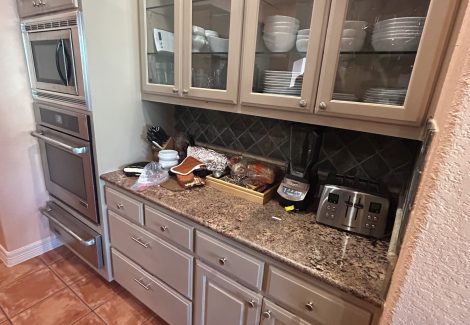 Kitchen Brightening Cabinet Repaint