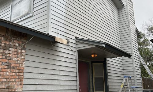 Damaged Siding Removed
