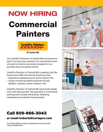 We are recruiting commercial painters
