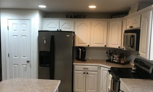Updated White Kitchen Cabinets