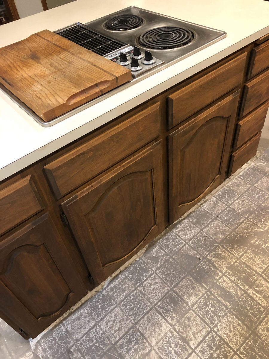 kitchen cabinet staining