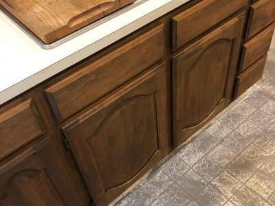kitchen cabinet staining