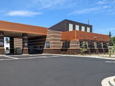 credit union bank exterior painting