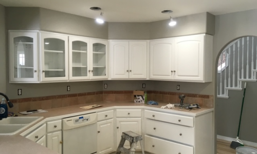 Renovated White Cabinets