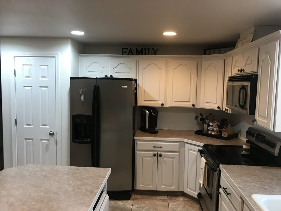 Updated White Kitchen Cabinets