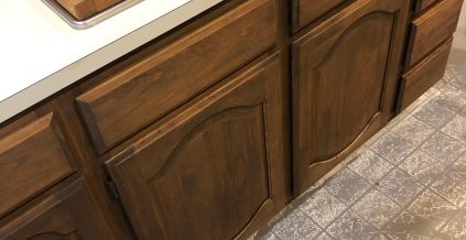 Kitchen Cabinet Staining