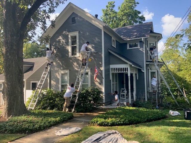 painting project in Chagrin Falls, Ohio