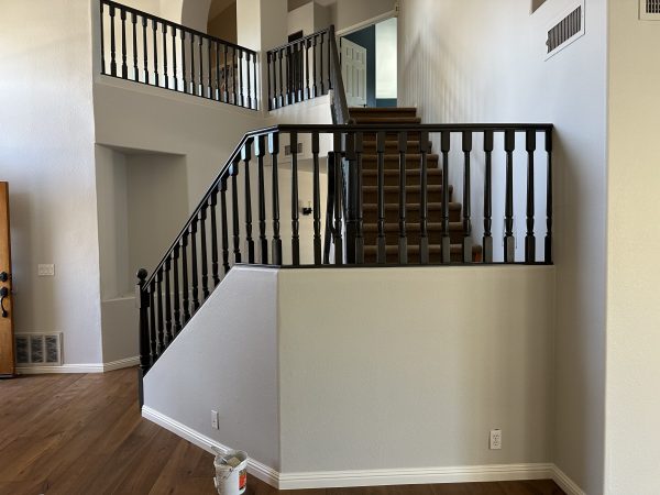 stair case railing after