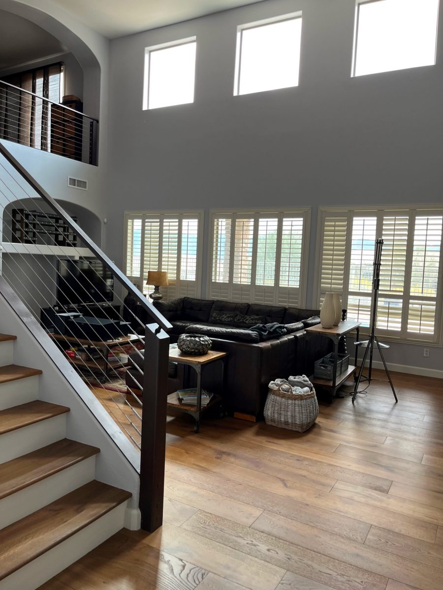 interior stair railing and living room Preview Image 2